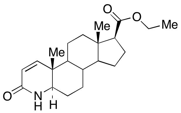 Ethyl 3-Oxo-4-aza-5 alpha-androst-1-ene-17 beta-carboxylate - Chemical structure and product image