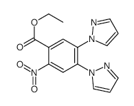Ethyl 2-nitro-4,5-di(1-pyrazolyl)benzoate - Chemical structure and product image