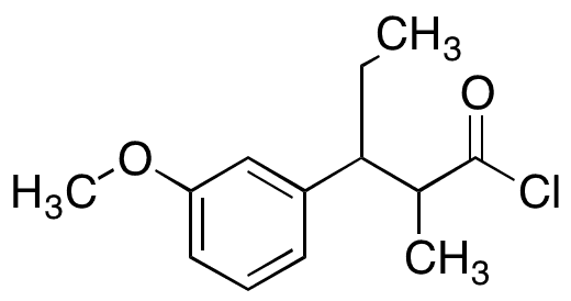 (alpha R, beta R)-beta-Ethyl-3-methoxy-alpha-methylbenzenepropanoyl Chloride - Chemical structure and product image