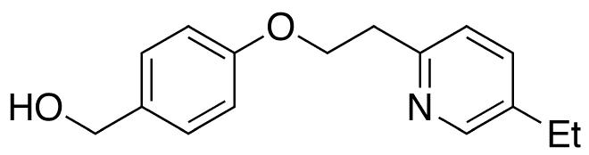 4-[2-(5-Ethyl-2-pyridinyl)ethoxy]benzenemethanol - Chemical structure and product image