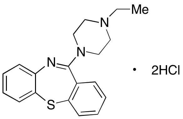 11-(4-Ethyl-1-piperazinyl)-dibenzo[b,f][1,4]thiazepine Dihydrochloride - Chemical structure and product image