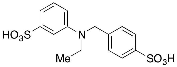 3-[Ethyl[(4-sulfophenyl)methyl]amino]benzenesulfonic Acid - Chemical structure and product image