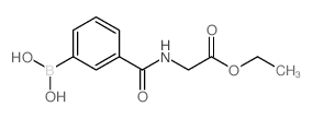 Ethyl (3-Boronobenzoylamino)acetate - Chemical structure and product image