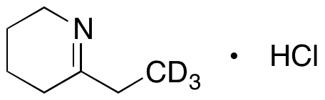 2-Ethyl-3,4,5,6-tetrahydropyridine Hydrochloride-d3 - Chemical structure and product image