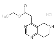 Ethyl 2-(5,6,7,8-Tetrahydropyrido[4,3-d]pyrimidin-4-yl)acetate Hydrochloride - Chemical structure and product image