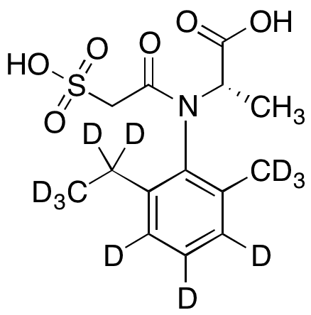 N-(2-Ethyl-6-methylphenyl)-N-(2-sulfoacetyl)-L-alanine-d11 - Chemical structure and product image