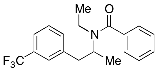 rac N-Ethyl-N-(1-(3-(trifluoromethyl)phenyl)propan-2-yl)benzamide - Chemical structure and product image