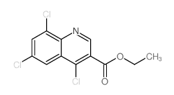 Ethyl 4,6,8-trichloroquinoline-3-carboxylate - Chemical structure and product image