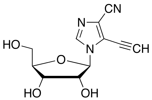5-Ethynyl-1-(beta-D-ribofuranosyl)-imidazo-4-carbonitrile - Chemical structure and product image