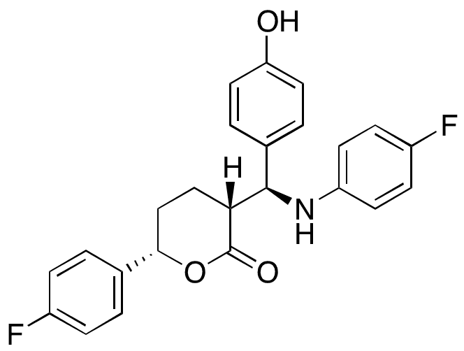 1,2-Seco-ezetimibe-delta-lactone - Chemical structure and product image