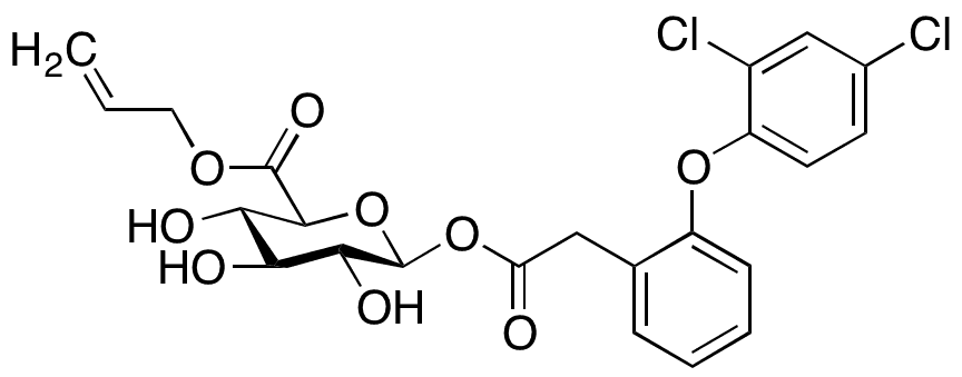 Fenclofenac Acyl-beta-D-Glucuronide Allyl Ester - Chemical structure and product image