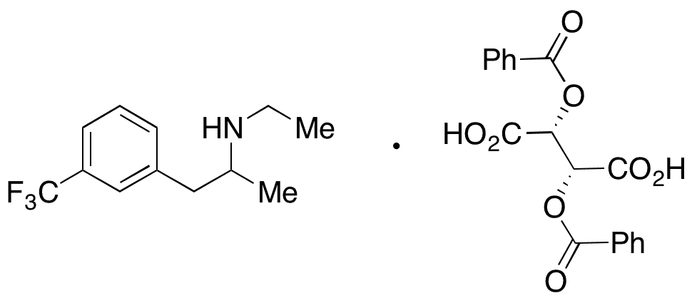 rac Fenfluramine Di-O-benzoyl-L-tartaric Acid - Chemical structure and product image
