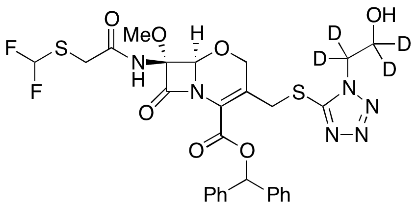 Flomoxef Benzhydryl Ester-d4 - Chemical structure and product image