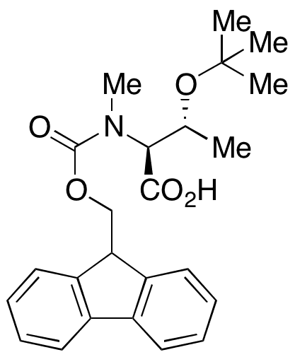 (2S,3R)-2-((((9H-Fluoren-9-yl)methoxy)carbonyl)(methyl)amino)-3-(tert-butoxy)butanoic Acid - Chemical structure and product image