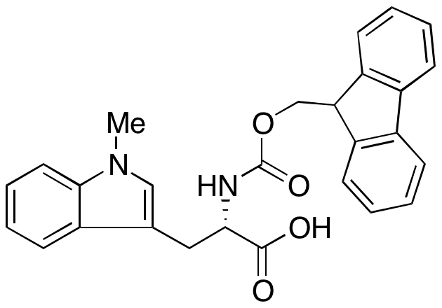 N-[(9H-Fluoren-9-ylmethoxy)carbonyl]-1-methyl-L-tryptophan - Chemical structure and product image