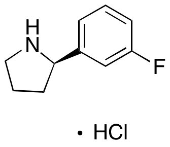 (R)-2-(3-Fluorophenyl)pyrrolidine Hydrochloride - Chemical structure and product image