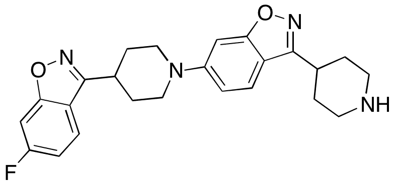 6-[4-(6-Fluoro-1,2-benzisoxazol-3-yl)-1-piperidinyl]-3-(4-piperidinyl)-1,2-benzisoxazole - Chemical structure and product image