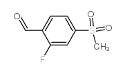 2-Fluoro-4-(methylsulfonyl)benzaldehyde - Chemical structure and product image