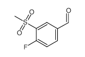 4-Fluoro-3-(methylsulfonyl)benzaldehyde - Chemical structure and product image