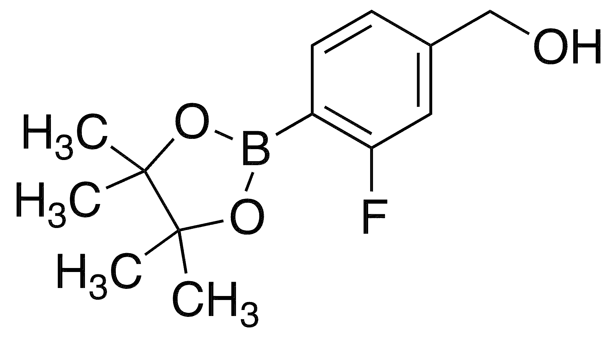 2-Fluoro-4-(hydroxymethyl)phenylboronic acid pinacol ester - Chemical structure and product image