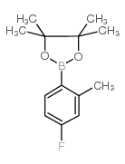 4-Fluoro-2-methylphenylboronic acid, pinacol ester - Chemical structure and product image