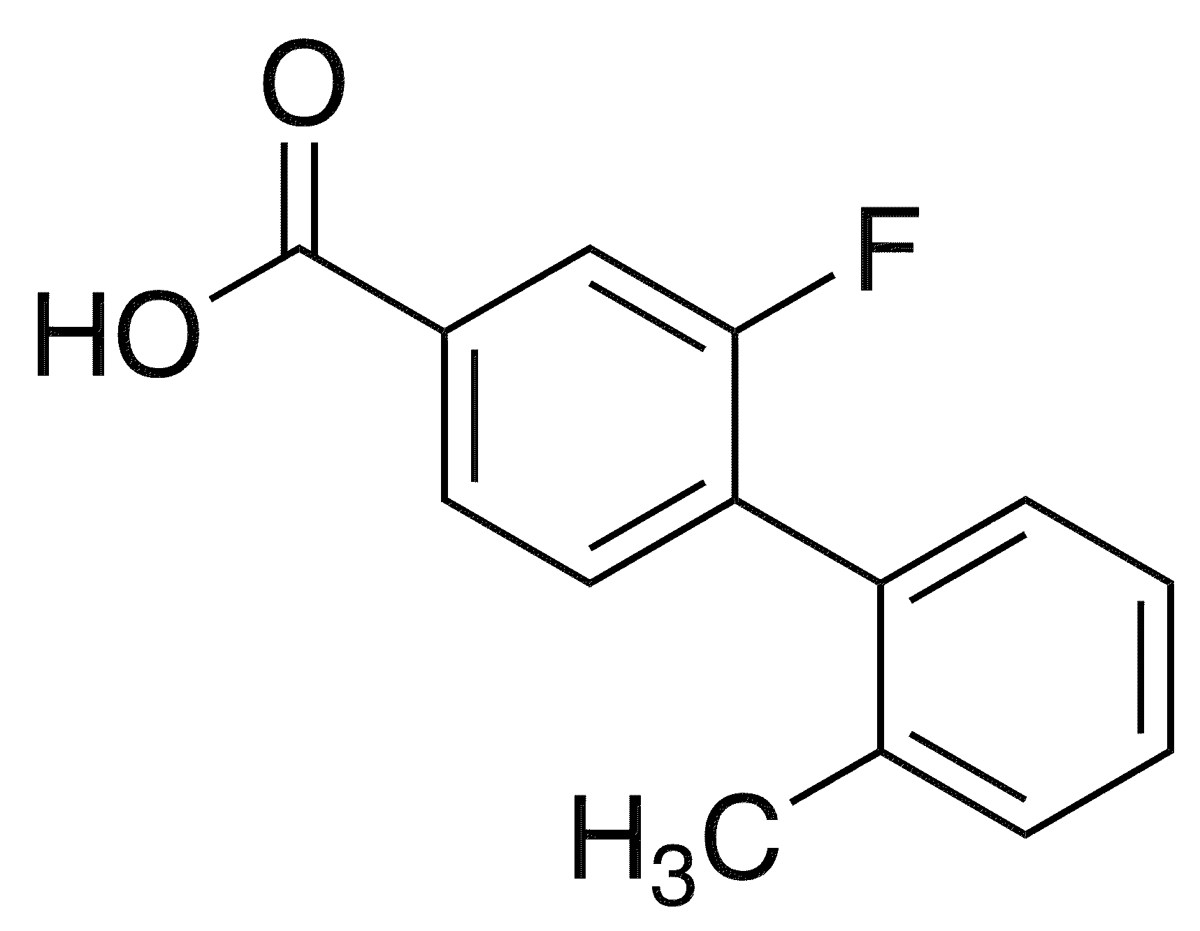 3-Fluoro-4-(2-methylphenyl)benzoic acid - Chemical structure and product image