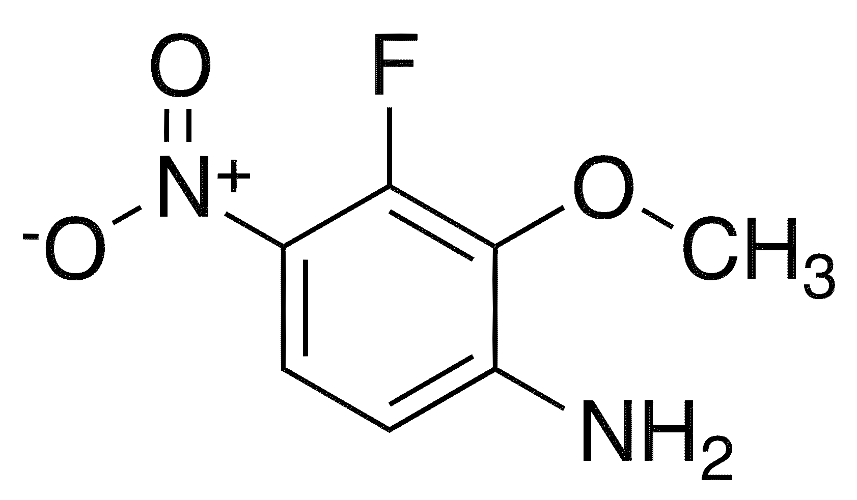 3-Fluoro-2-methoxy-4-nitroaniline - Chemical structure and product image