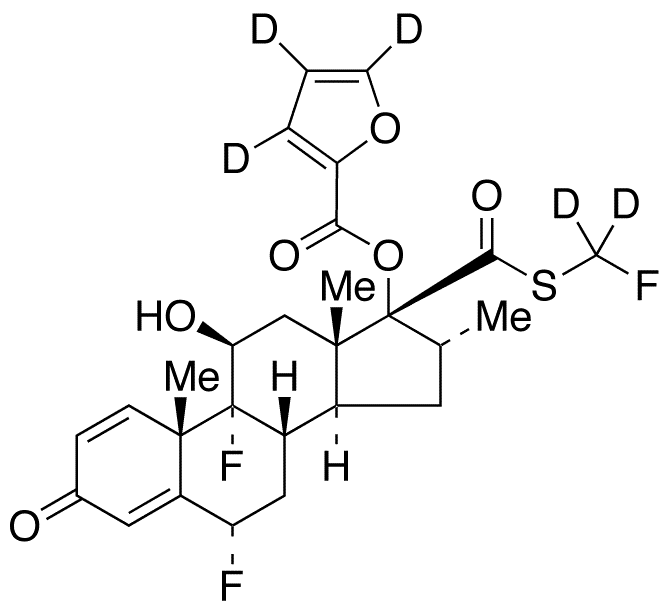 	Fluticasone-d5 Furoate - Chemical structure and product image