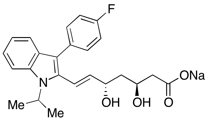 	(S,S)-Fluvastatin Sodium Salt - Chemical structure and product image