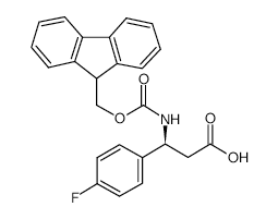 Fmoc-(s)-3-amino-3-(4-fluoro-phenyl)-propionic acid - Chemical structure and product image