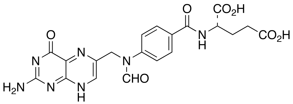 10-Formyl Folic Acid - Chemical structure and product image