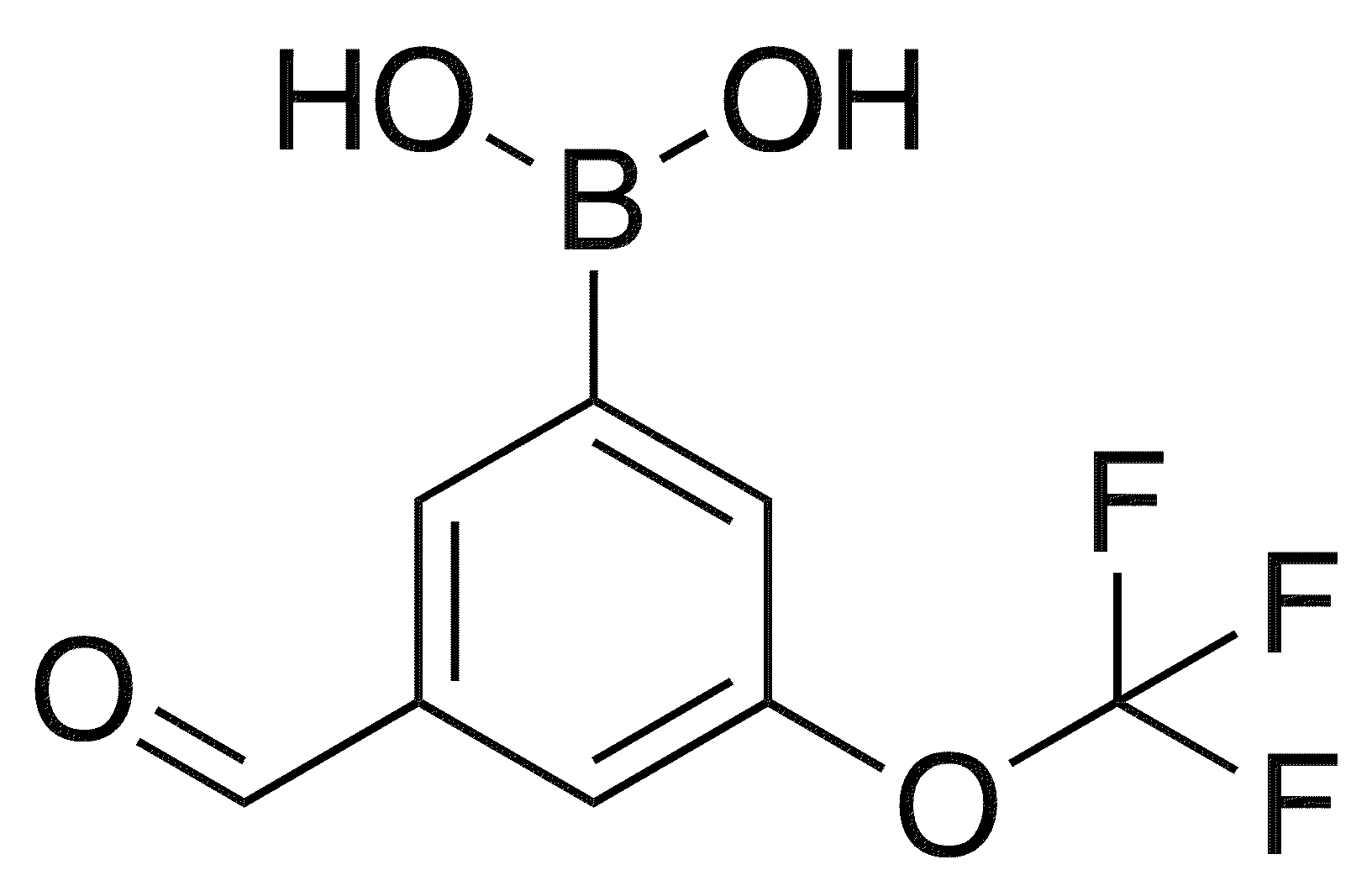 3-Formyl-5-(trifluoromethoxy)phenylboronic acid - Chemical structure and product image