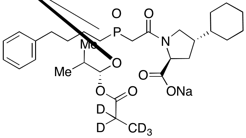 Fosinopril-d5 Sodium Salt - Chemical structure and product image