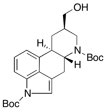 (8β)-8-(Hydroxymethyl)ergoline-1,6-dicarboxylic Acid 1,6-Bis(1,1-dimethylethyl) Ester - Chemical structure and product image