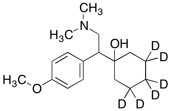D,L-Venlafaxine-d6 (100 Î¼g/mL in Methanol) - Chemical structure and product image