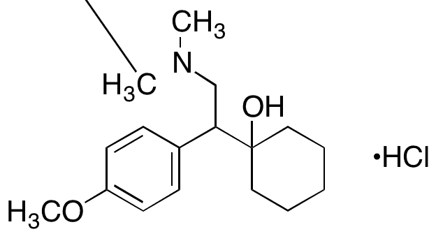 	D,L-Venlafaxine, Hydrochloride (1.0 mg/mL in Methanol) - Chemical structure and product image