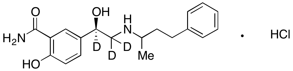 	Labetalol-d3 Hydrochloride (mixture of diastereomers) - Chemical structure and product image