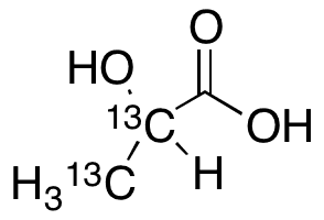 	DL-Lactic Acid-13C2 Sodium Salt - Chemical structure and product image