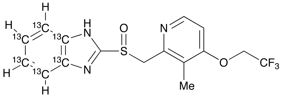 	Lansoprazole-13C6 - Chemical structure and product image