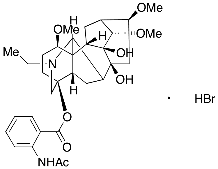 	Lappaconitine Hydrobromide - Chemical structure and product image