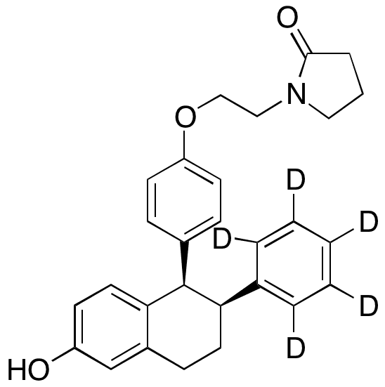 	Lasofoxifene-d5 2-Oxide - Chemical structure and product image