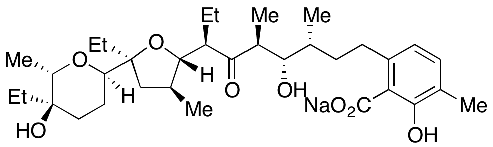 	Lasalocid A Sodium Salt - Chemical structure and product image
