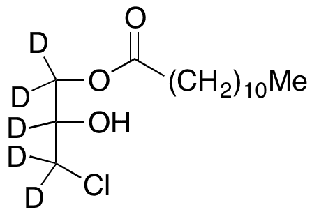 rac 1-Lauroyl-3-chloropropanediol-d5 - Chemical structure and product image