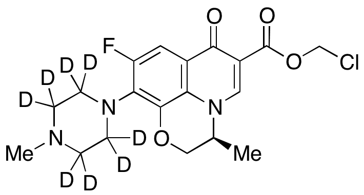 	Levofloxacin-d8 Chloromethyl Ester - Chemical structure and product image