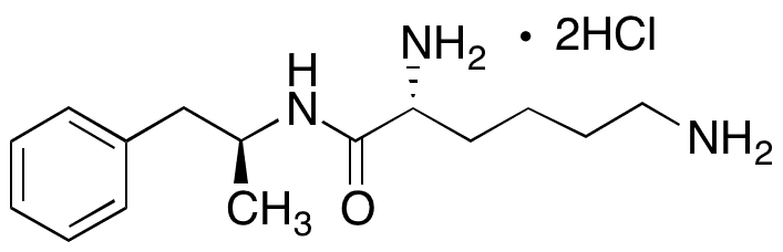 	(1R,2S)-Lisdexamphetamine Dihydrochloride - Chemical structure and product image