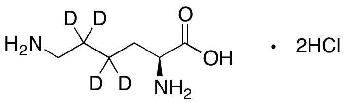 	L-Lysine-4,4,5,5-d4 Dihydrochloride - Chemical structure and product image