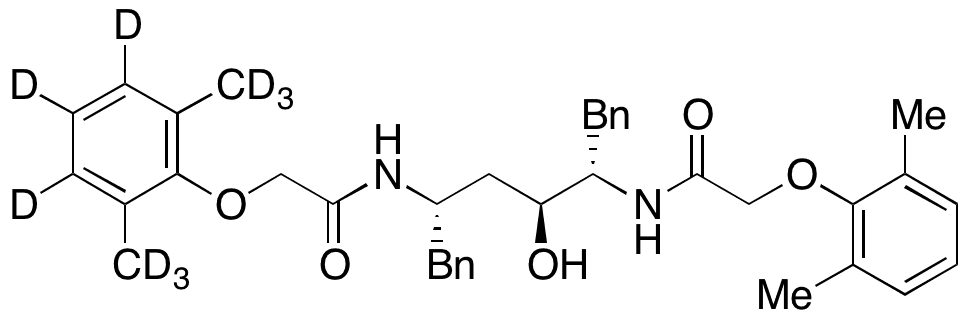 	Lopinavir N2,N5-(2,6-Xylyloxy)acetyl Impurity-d9 - Chemical structure and product image