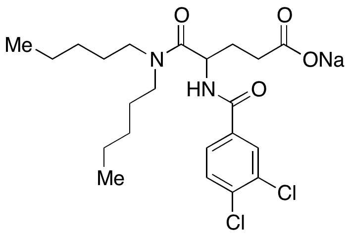 	Lorglumide Sodium Salt - Chemical structure and product image