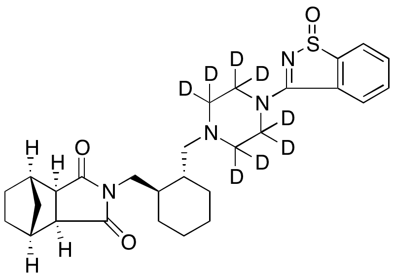 	Lurasidone-d8 Sulfoxide - Chemical structure and product image