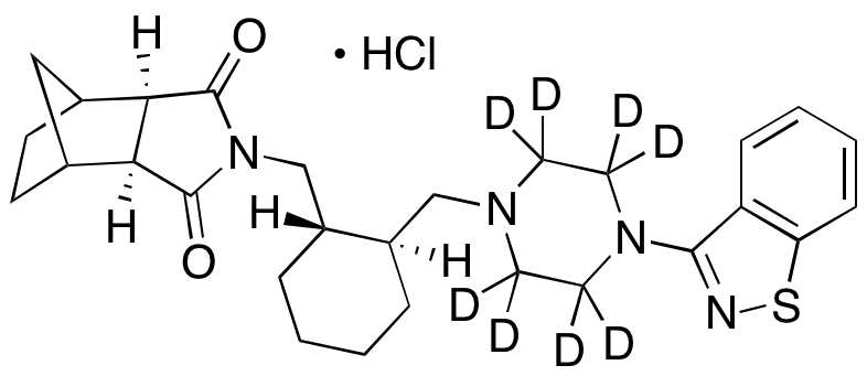 	ent-Lurasidone-D8 Hydrochloride - Chemical structure and product image
